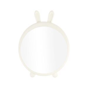 Durable Cartoon Rabbit Desktop Cosmetic Mirror for Travel White